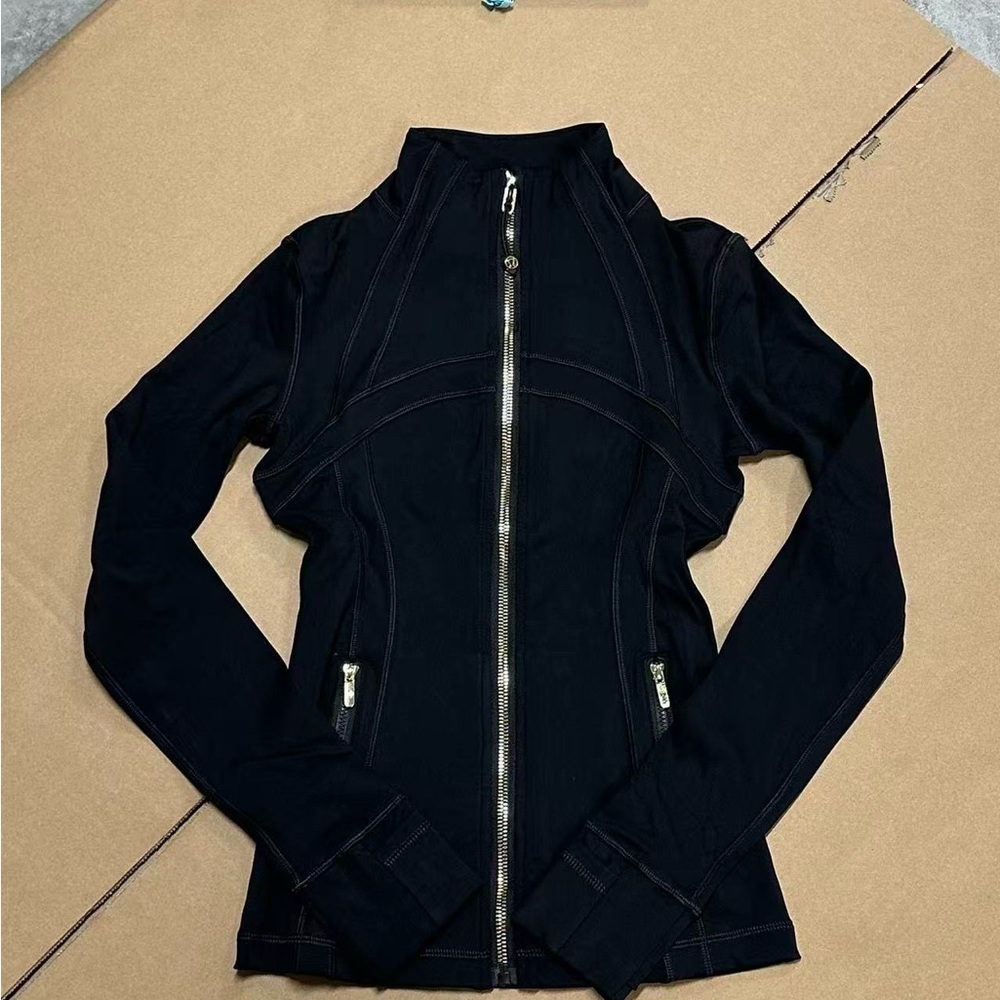 lululemon athletica Black Zip-Up Bomber Jacket